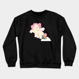 unicorn cute fart sky Crewneck Sweatshirt